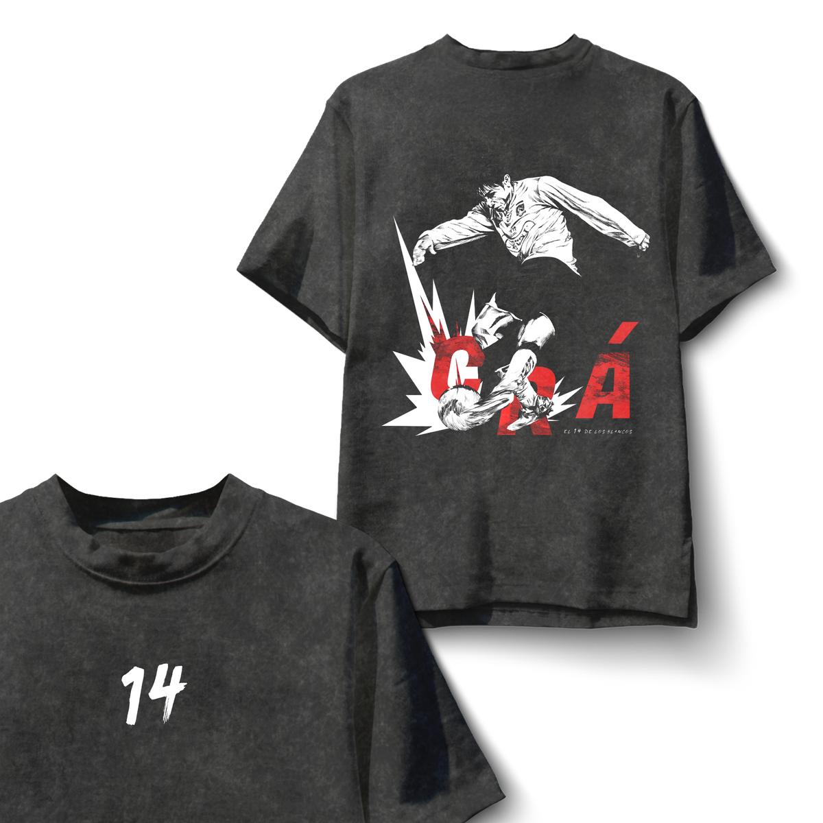 Polera 14 de los blancos / Matías Fernandez- Espalda
