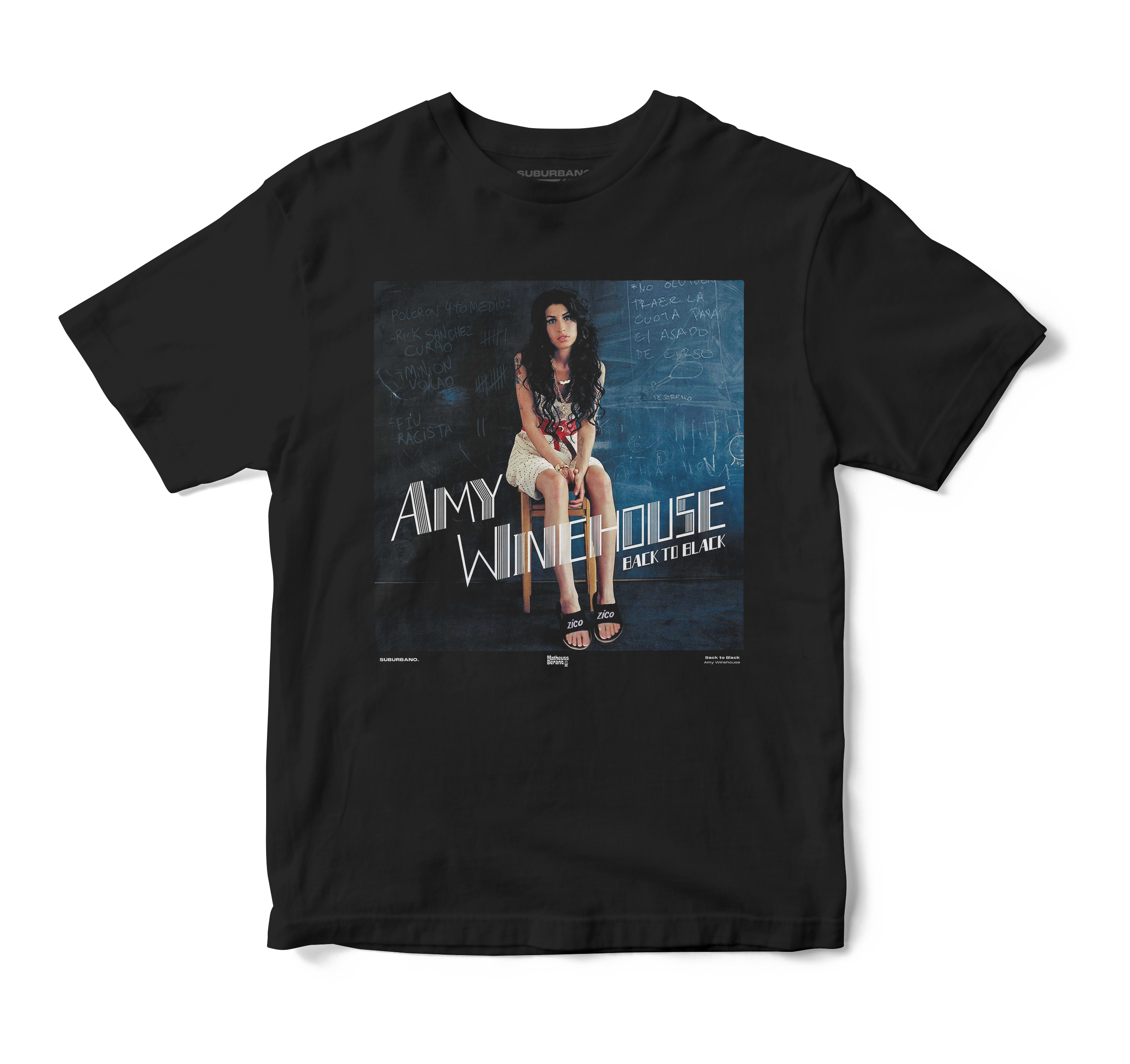 Polera Back to Black - Amy Winehouse