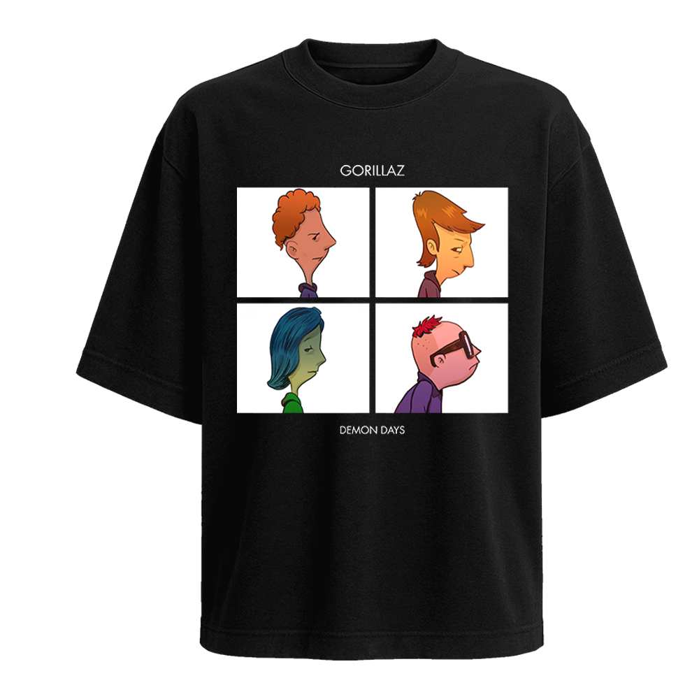 Polera Demon Days - Gorillaz (Diego y Glot)
