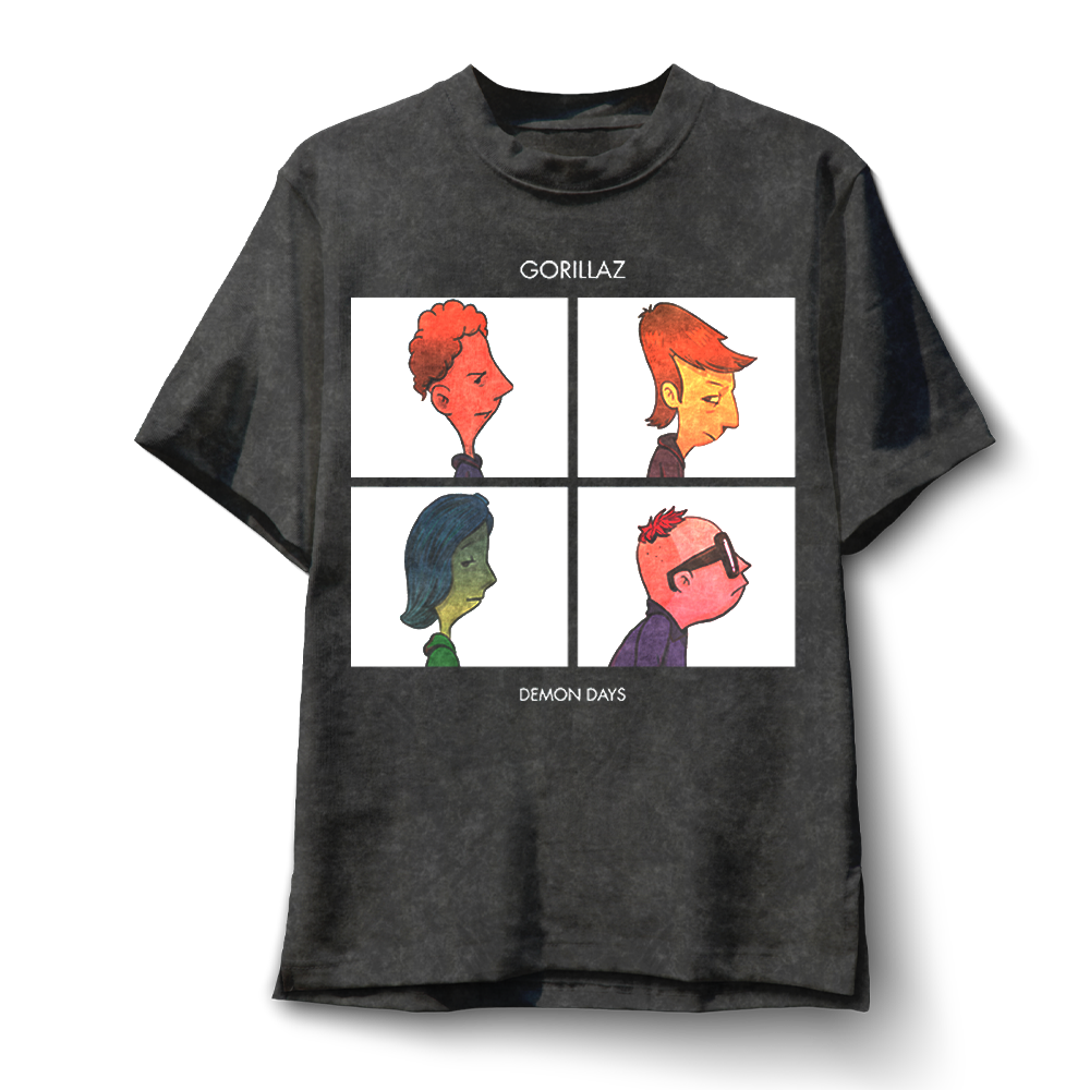 Polera Demon Days - Gorillaz (Diego y Glot)