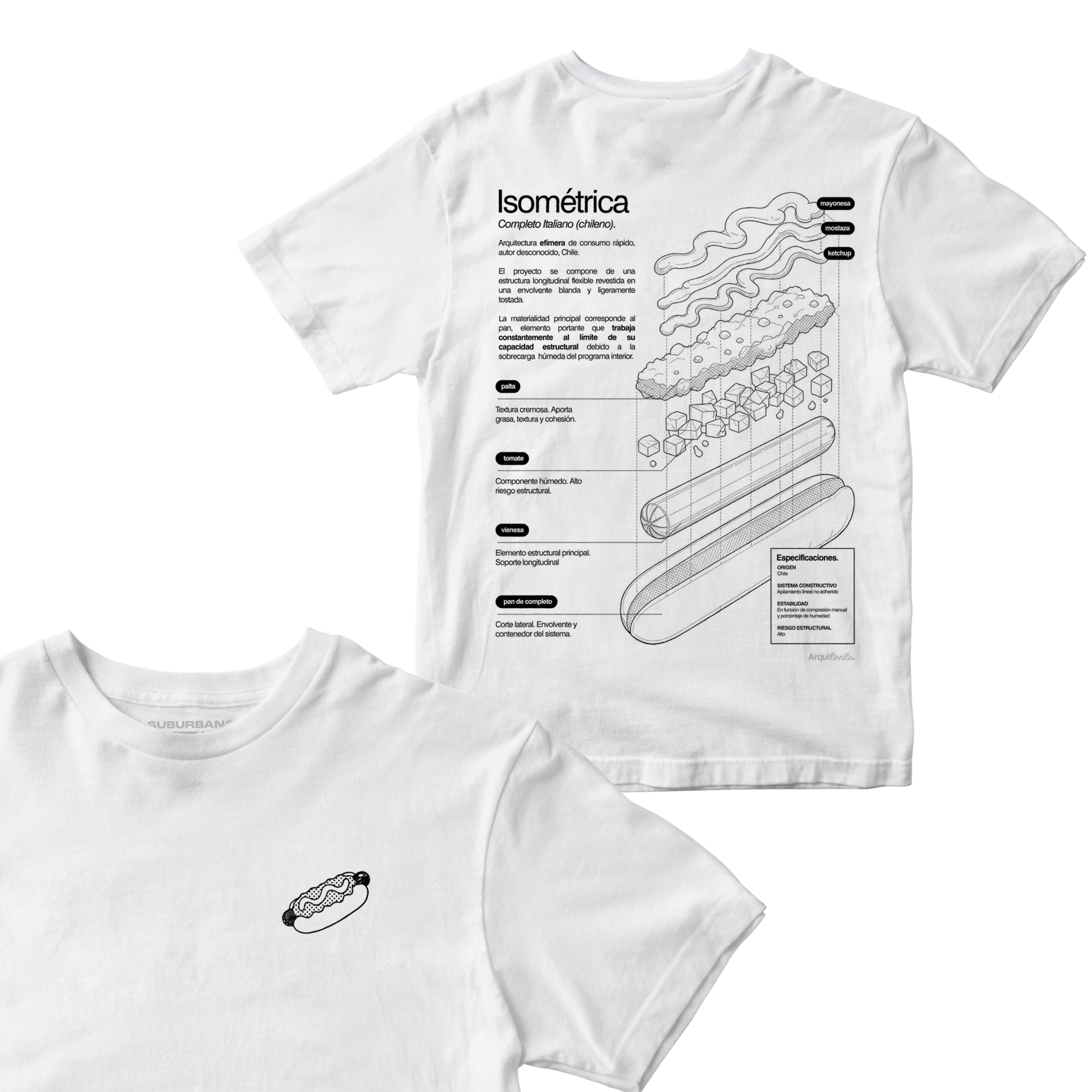 Polera Completo (Isométrica) - Espalda