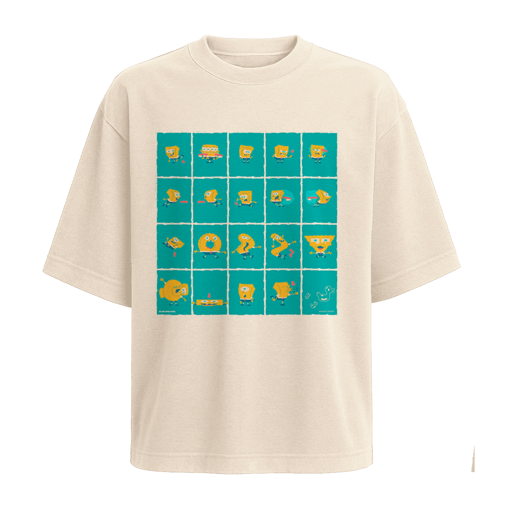 Polera Pompas de Jabón (Bob Esponja) - Crema