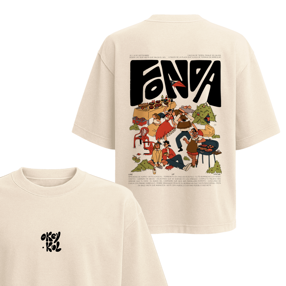 Polera Fonda - Espalda (Color)
