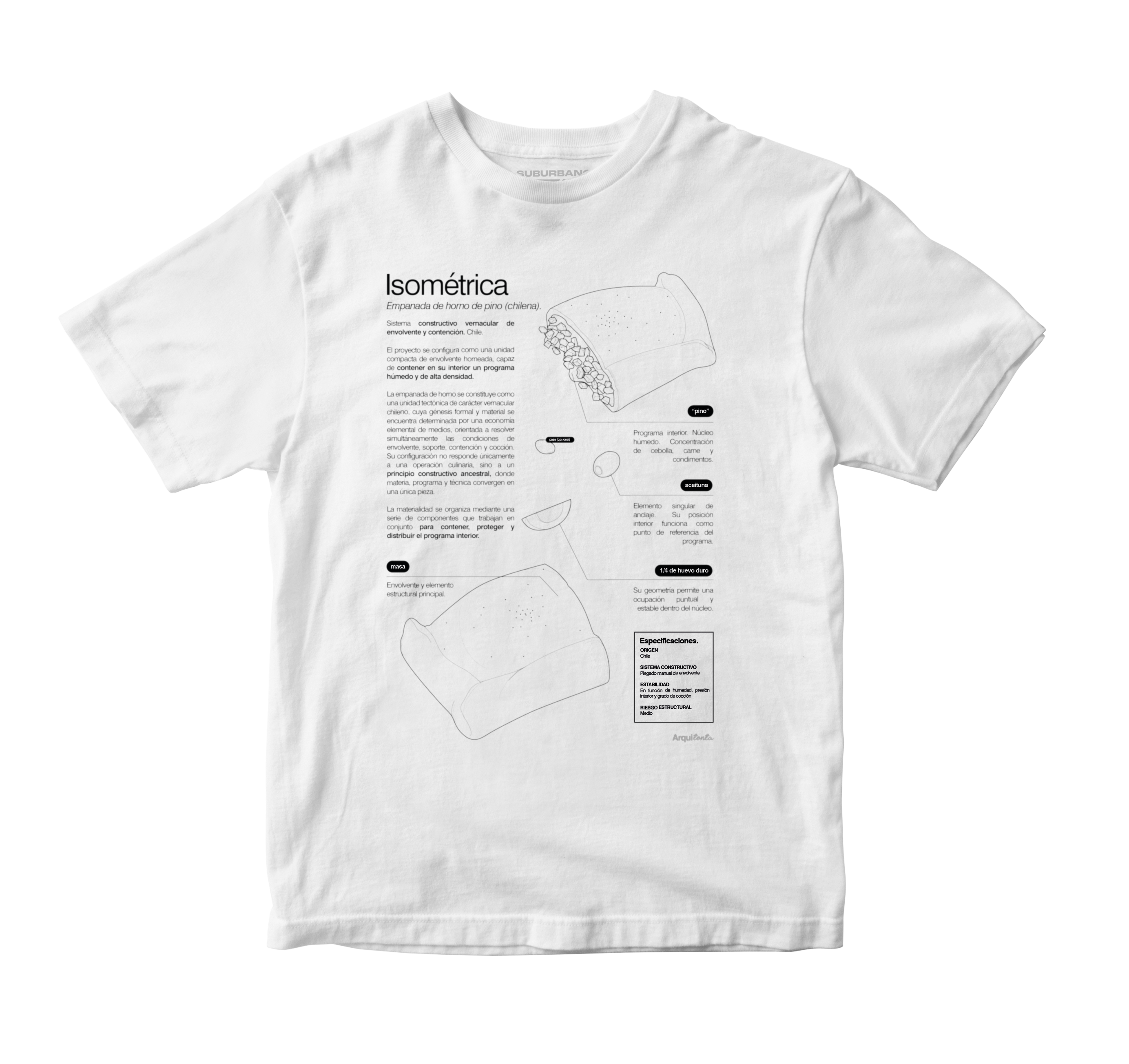 Polera Empanada (Isométrica)