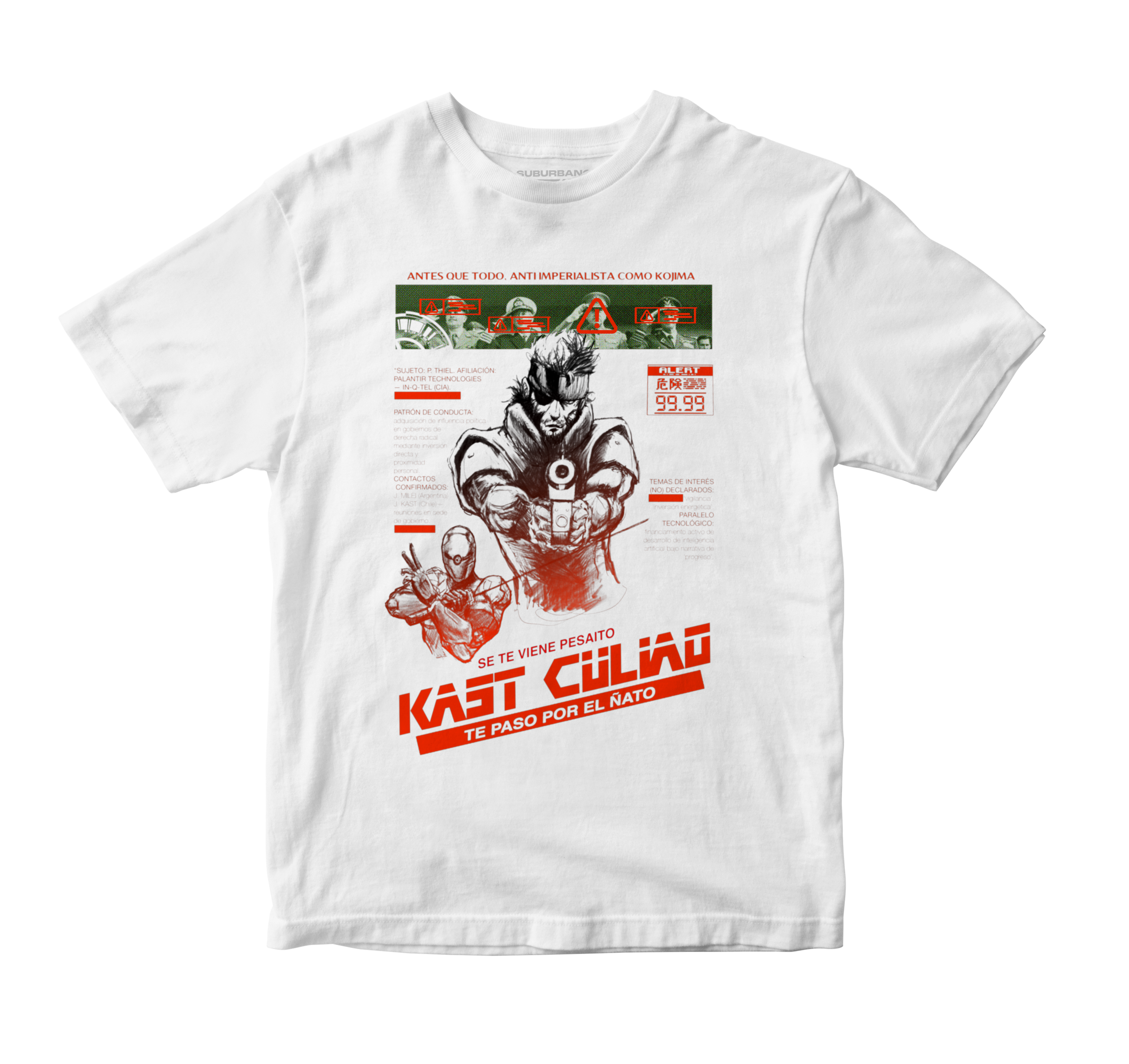 Polera Solid Snake X Kast (Metal Gear)
