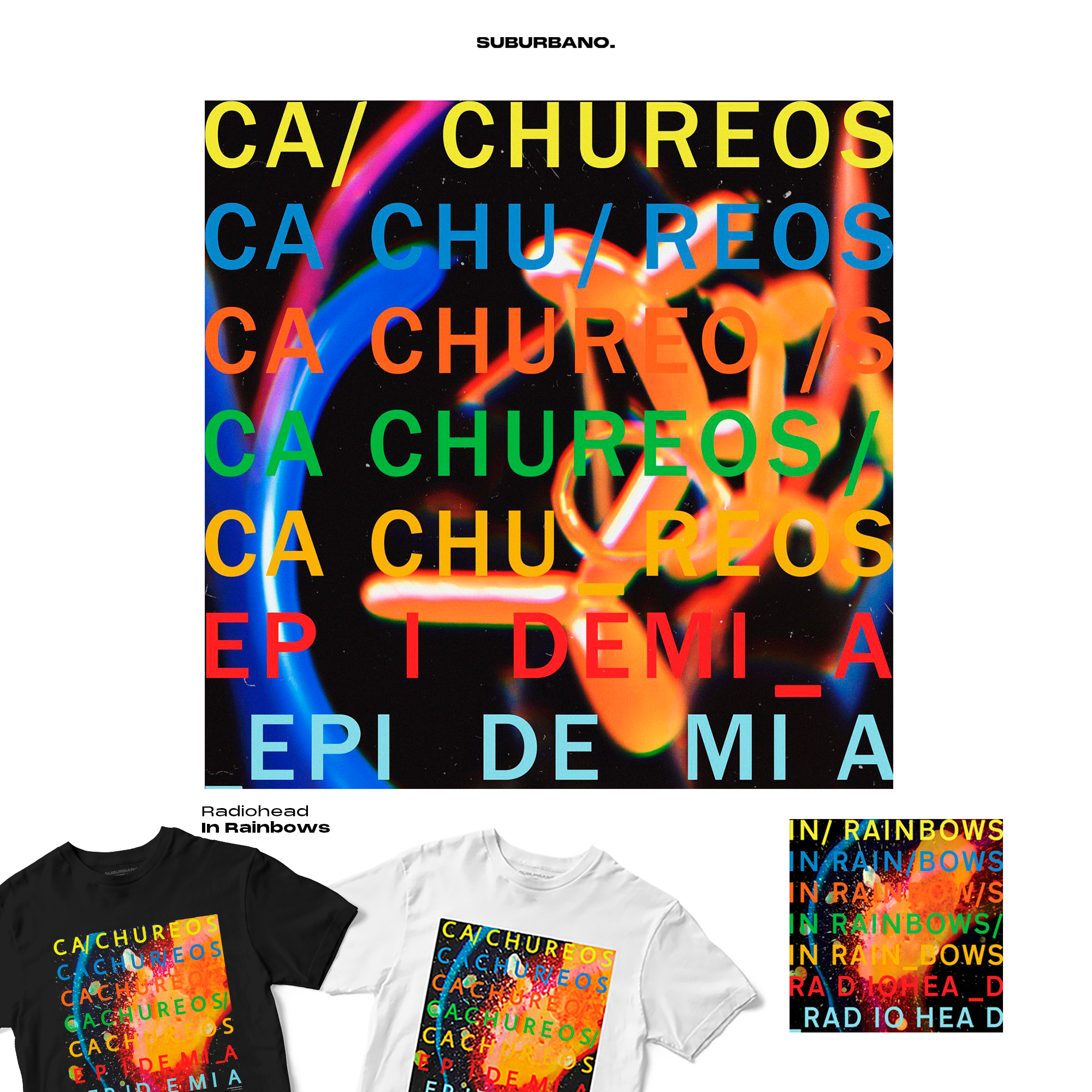 Polera In Rainbows - Radiohead