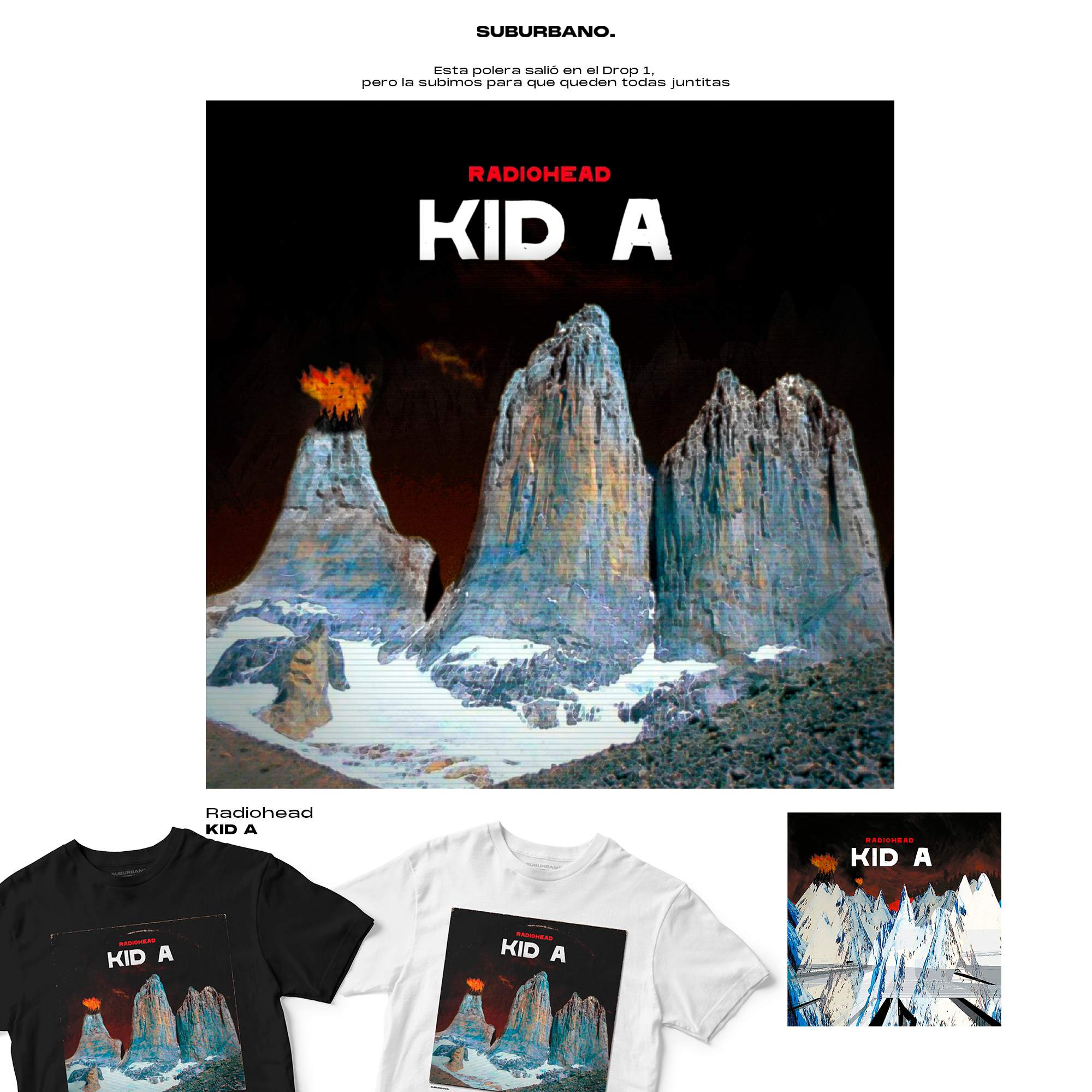 Polera Kid A - Radiohead