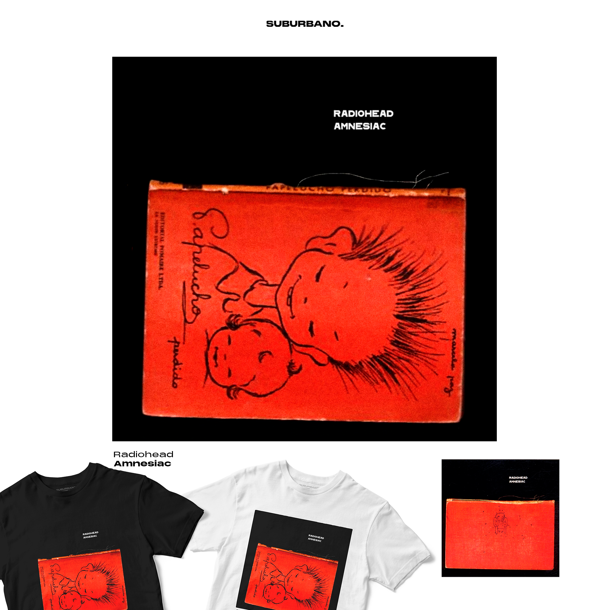 Polera Amnesiac - Radiohead