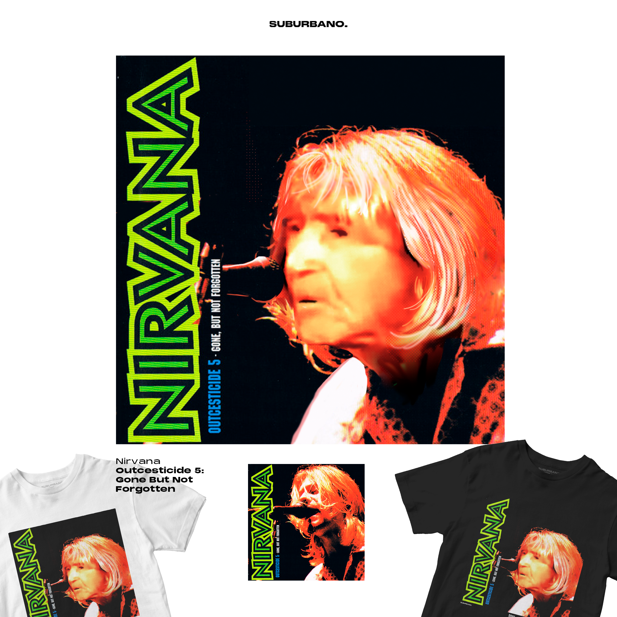 Polera Outcesticide 5: Gone, But Not Forgotte - Nirvana