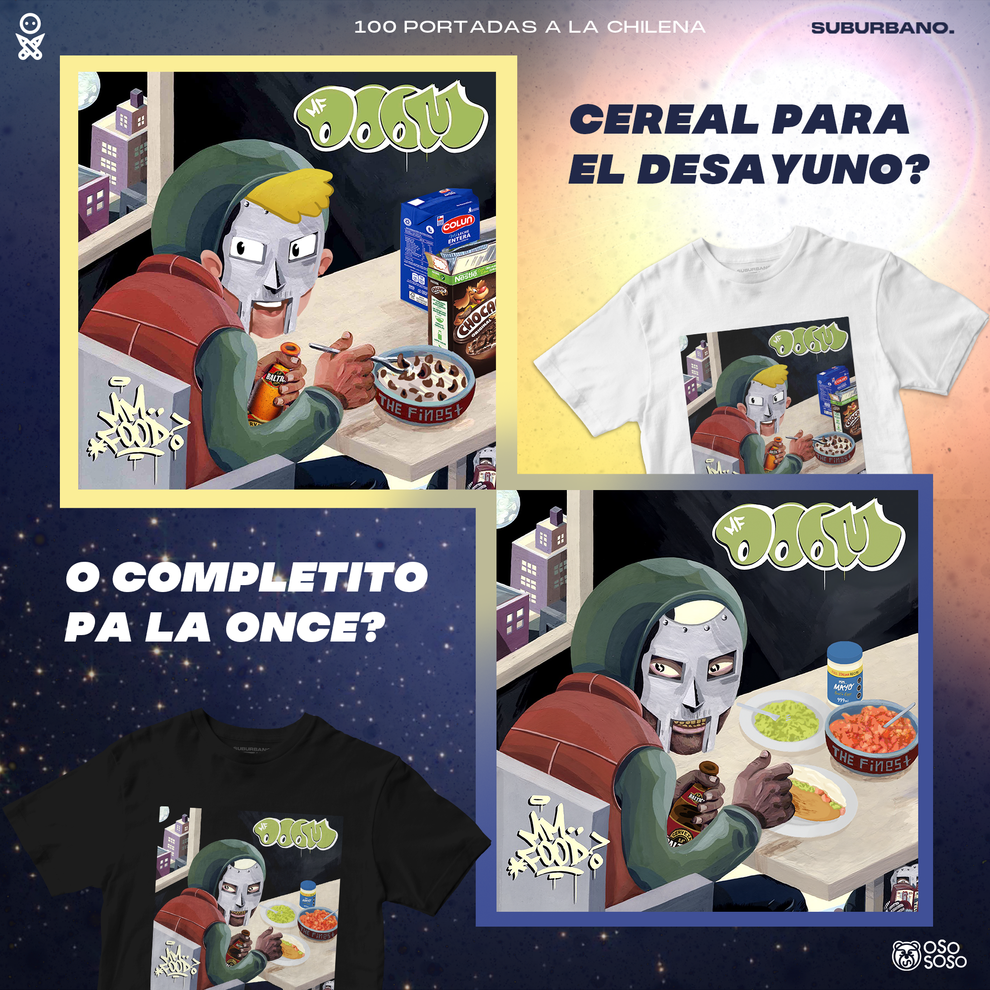 Polera Mm.. Food - MF DOOM (Completos)