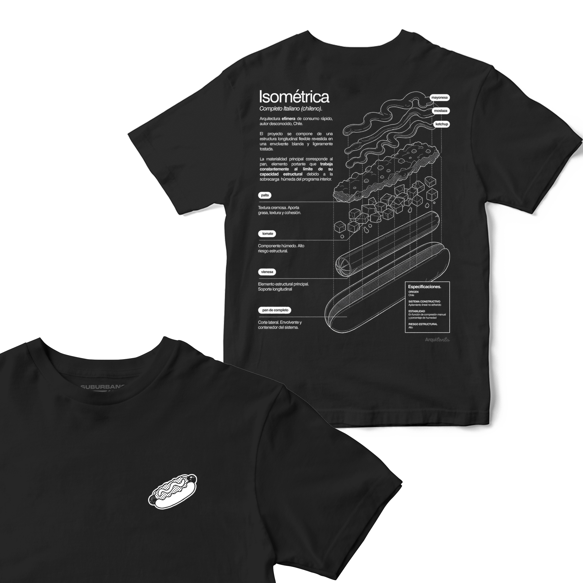Polera Completo (Isométrica) - Espalda