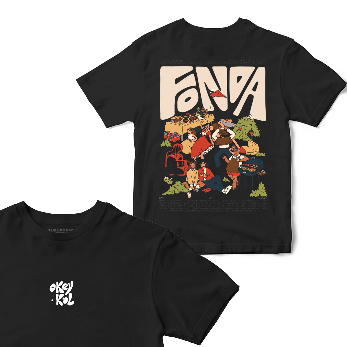 Polera Fonda - Espalda (Color)