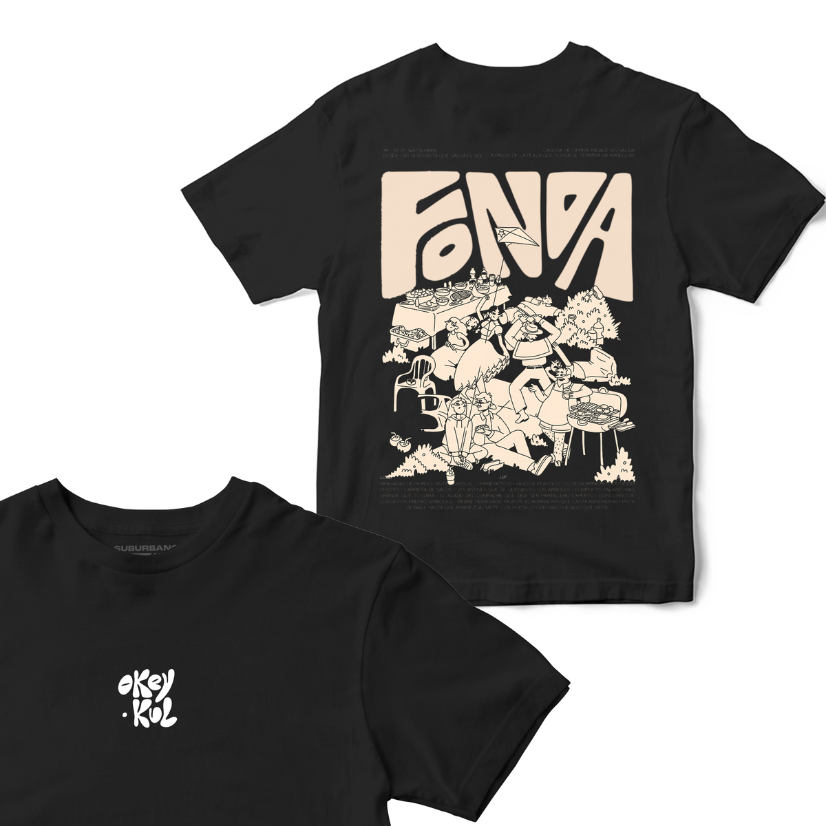 Polera Fonda - Espalda (Crema)