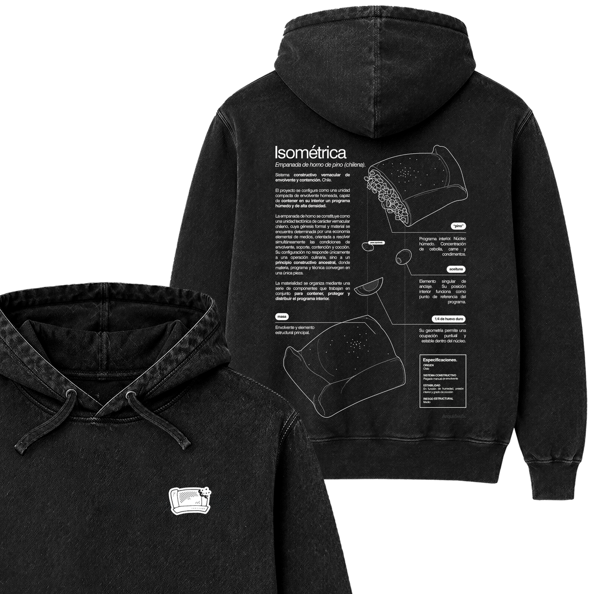 Polera Empanada (Isométrica) - Espalda