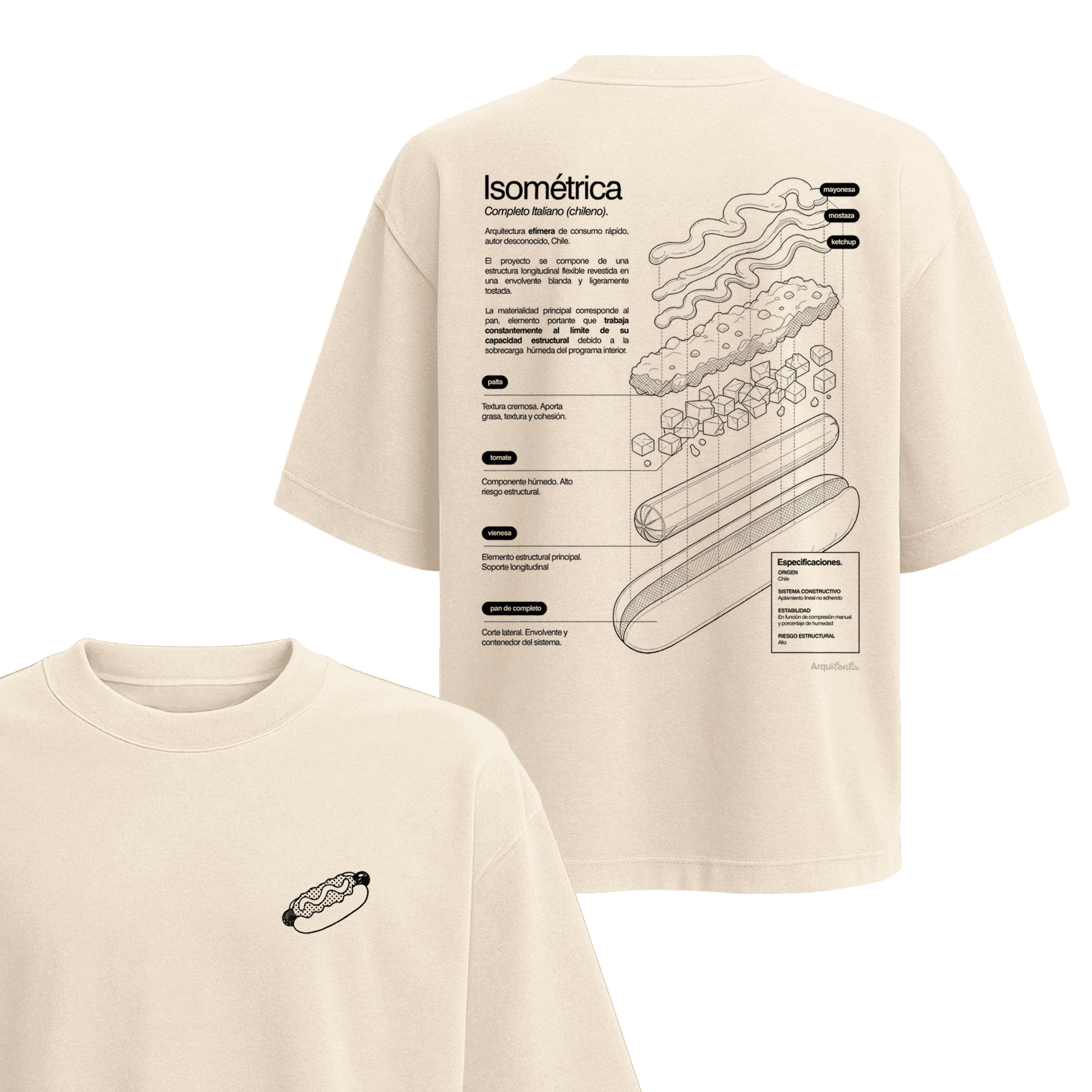Polera Completo (Isométrica) - Espalda