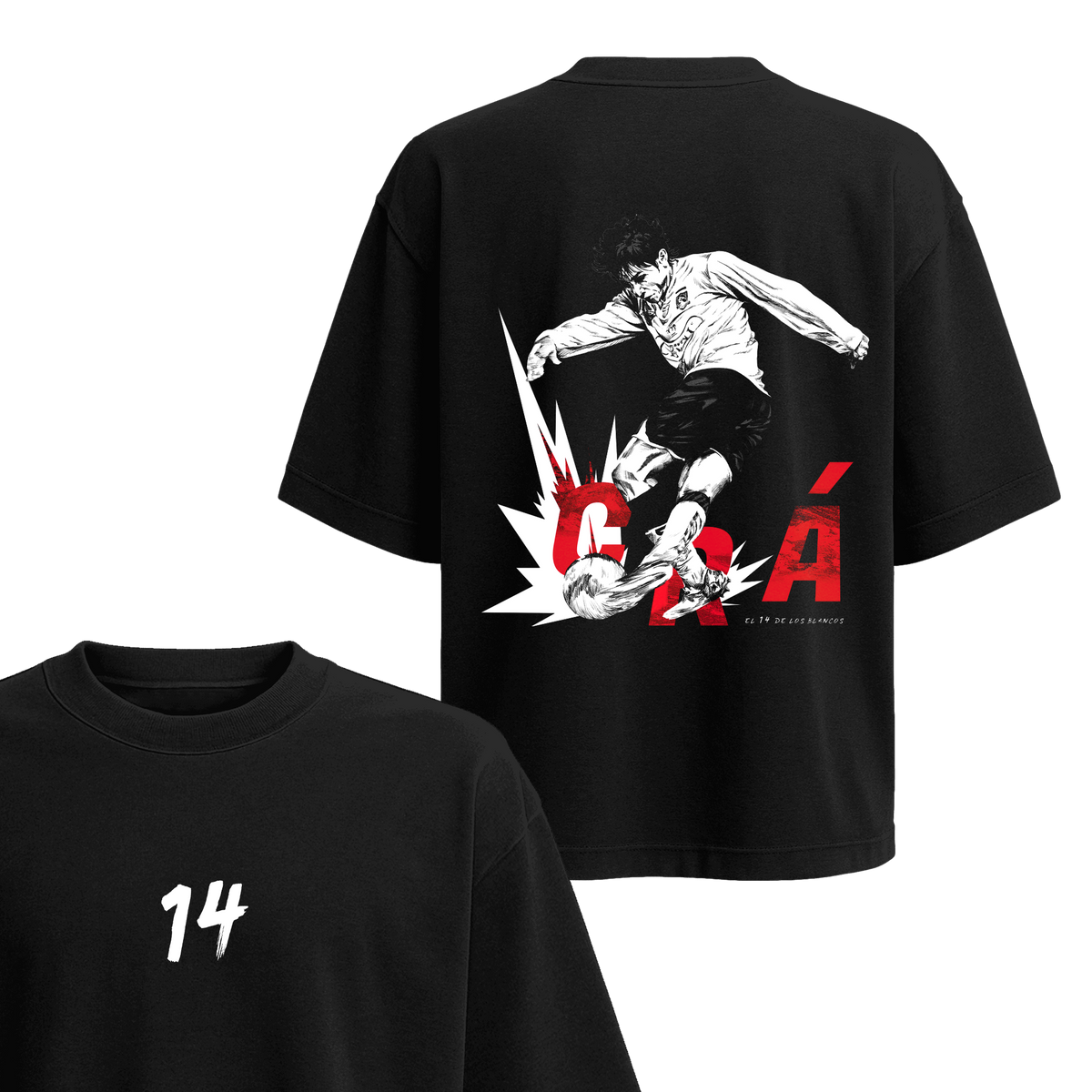 Polera 14 de los blancos / Matías Fernandez- Espalda