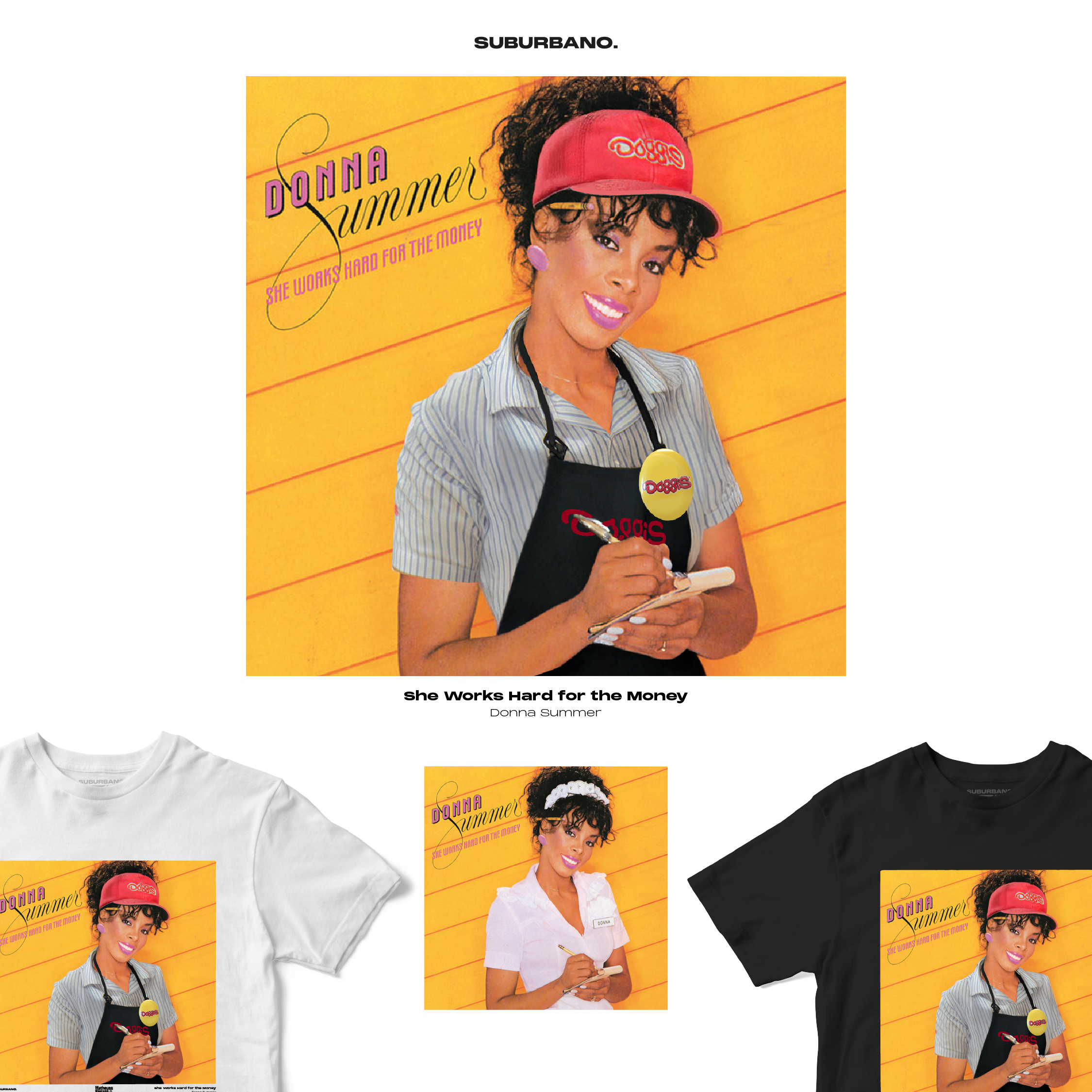 Polera She Works Hard for the Money - Donna Summer