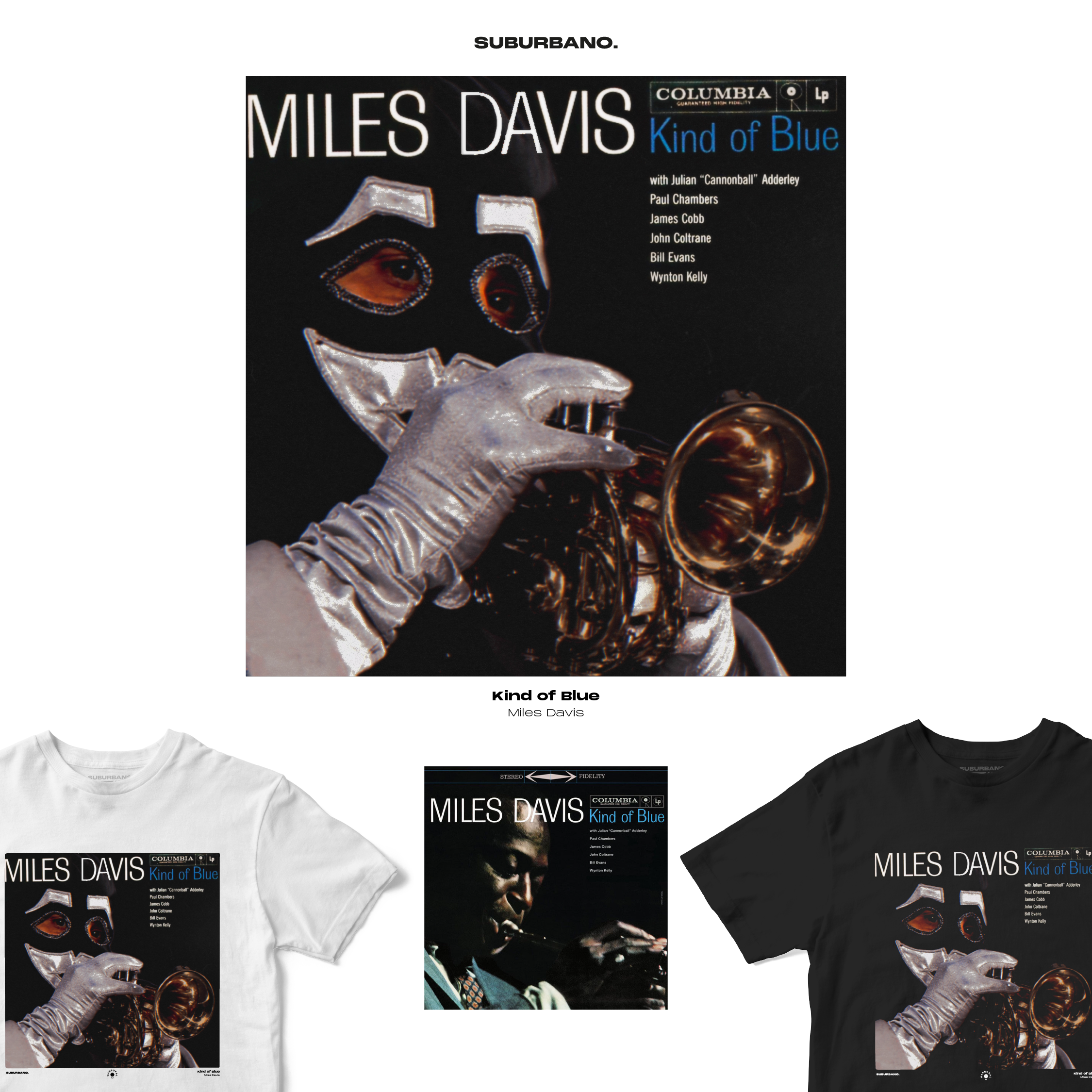Polera Kind of Blue - Miles Davis