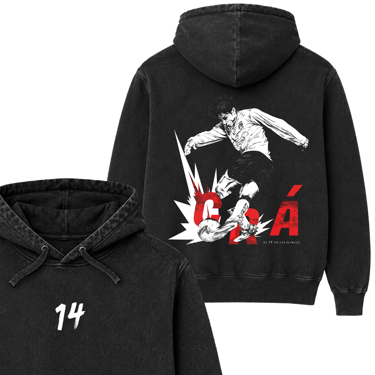 Polera 14 de los blancos / Matías Fernandez- Espalda