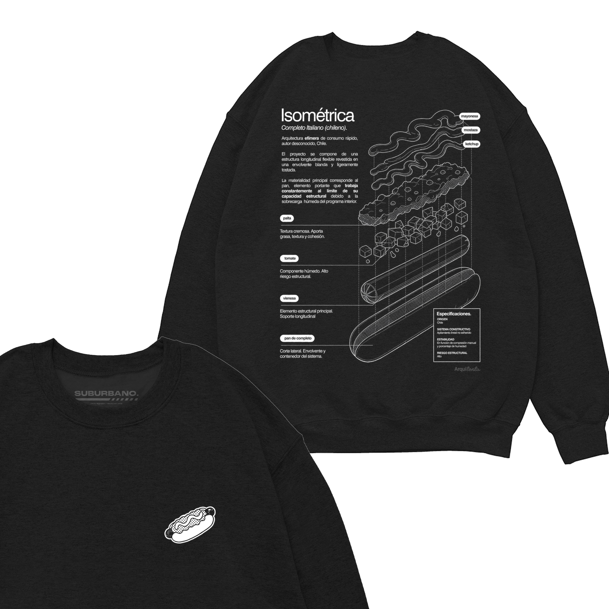 Polera Completo (Isométrica) - Espalda