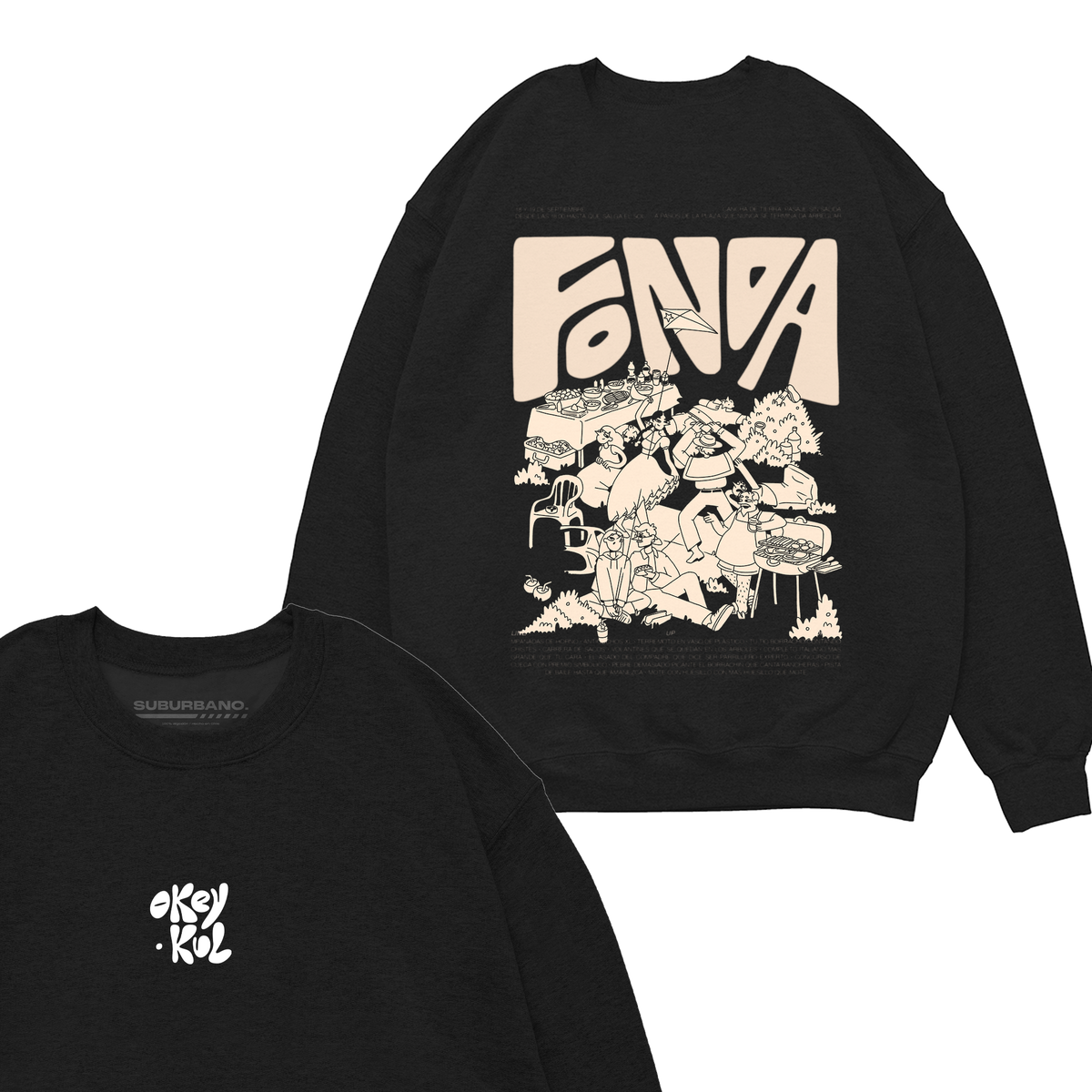 Polera Fonda - Espalda (Crema)