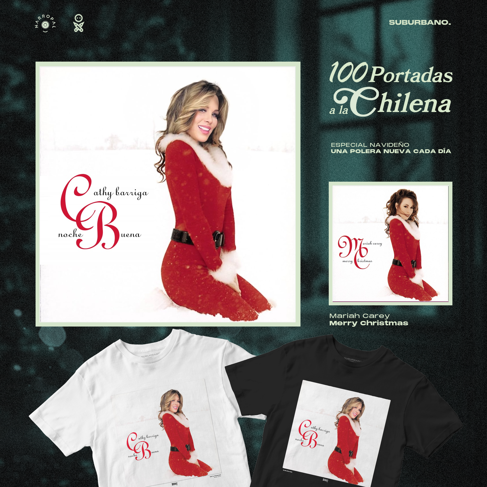 Polera Merry Christmas - Mariah Carey