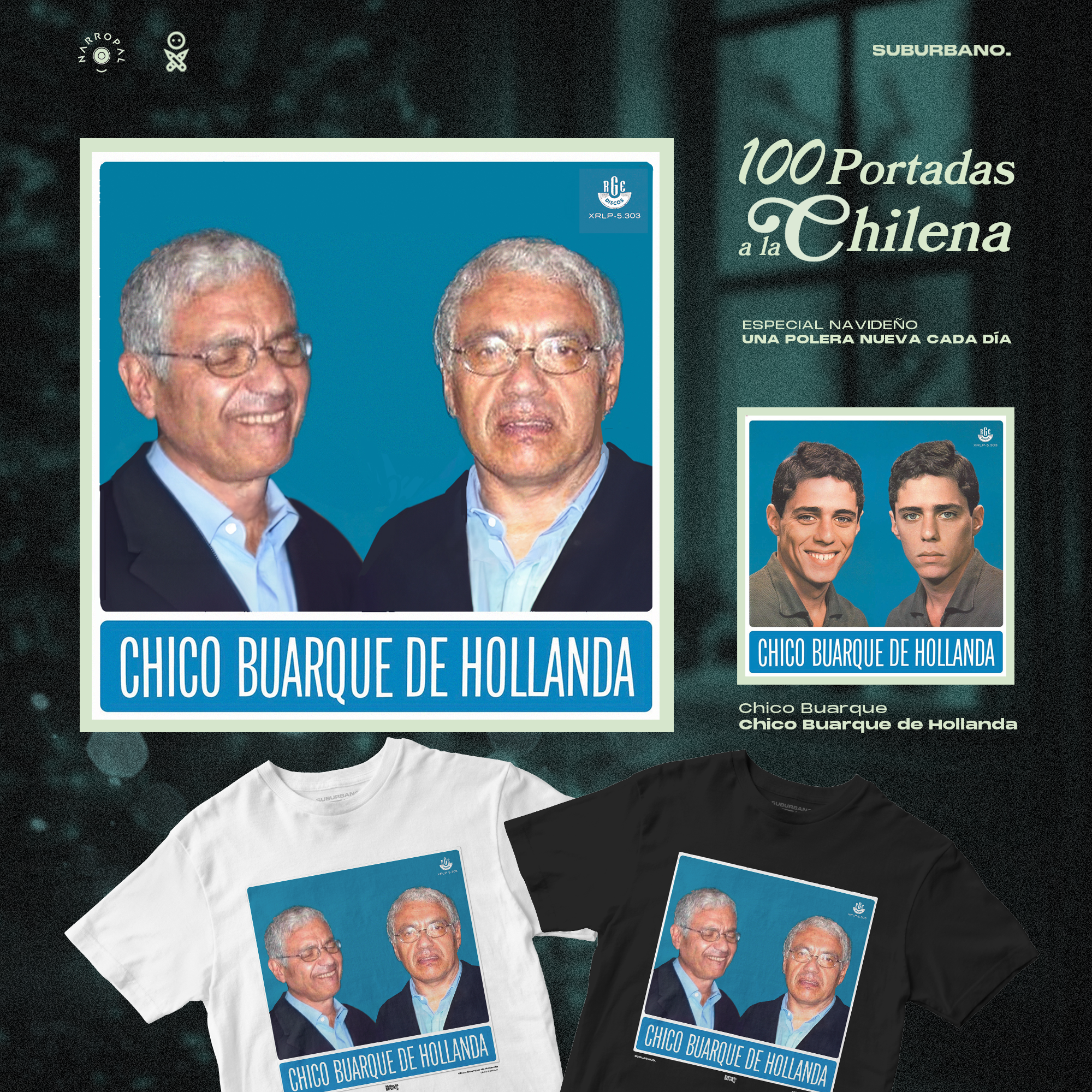 Polera Chico Buarque de Hollanda - Chico Buarque