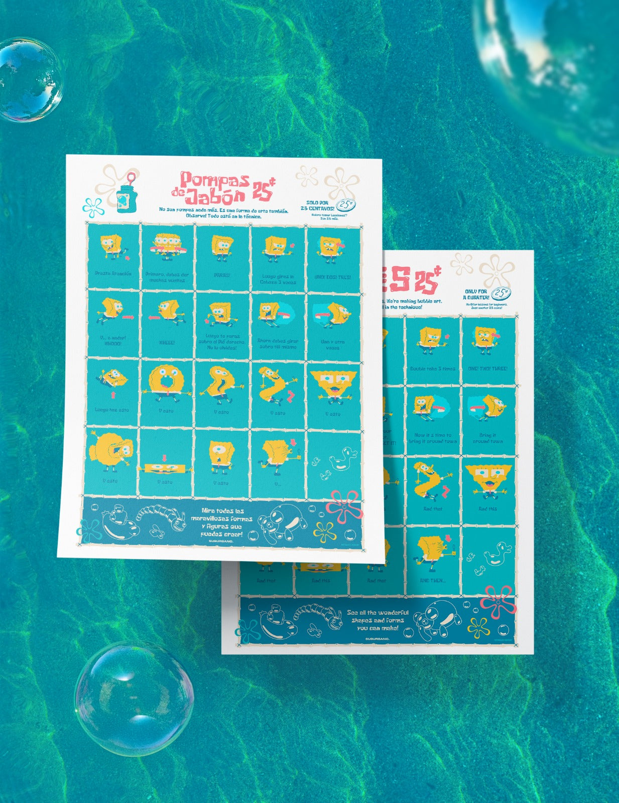 Print Pompas de Jabón (Bob Esponja)