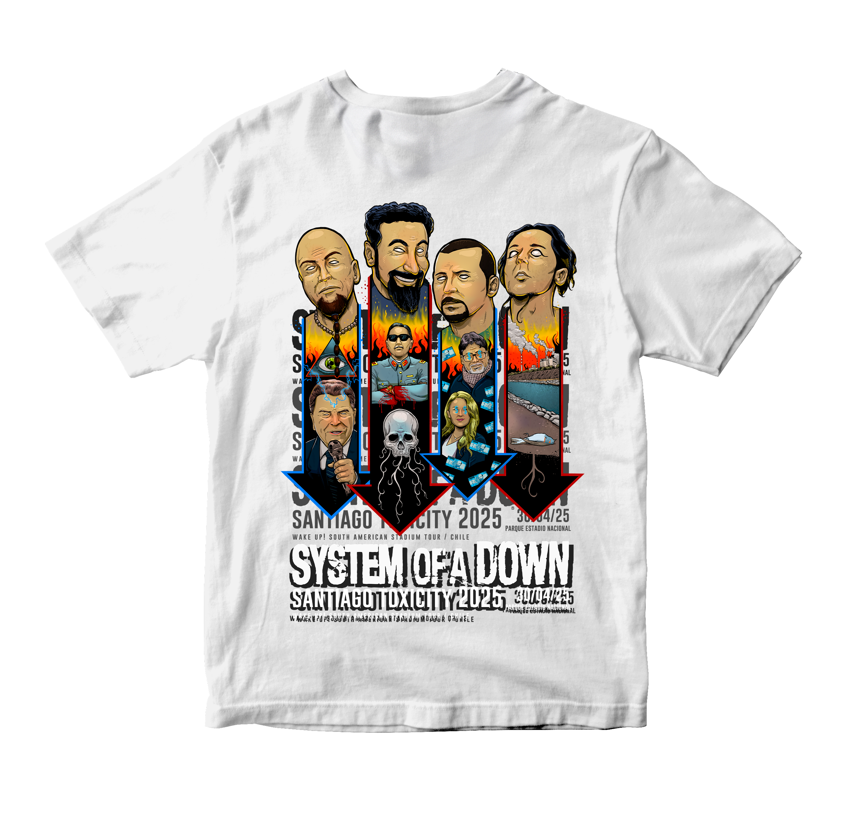 Polera System of a Down en Chile