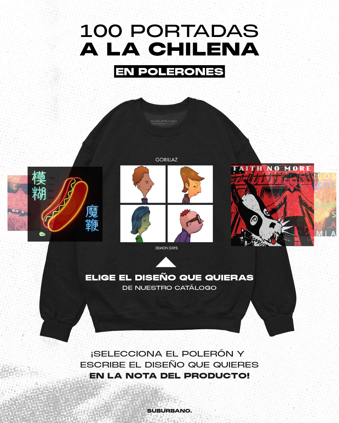 Polerón Polo 100 Portadas a la Chilena
