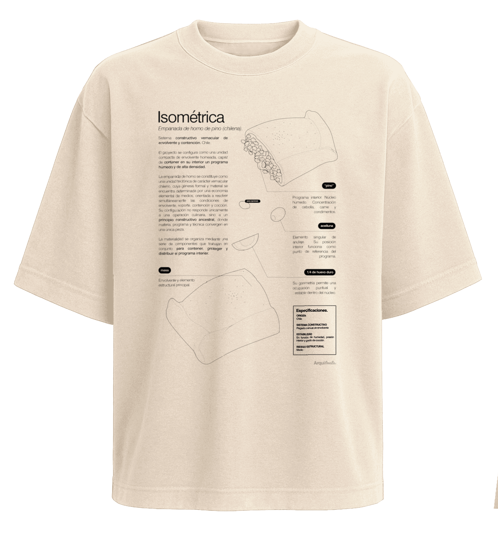Polera Empanada (Isométrica)