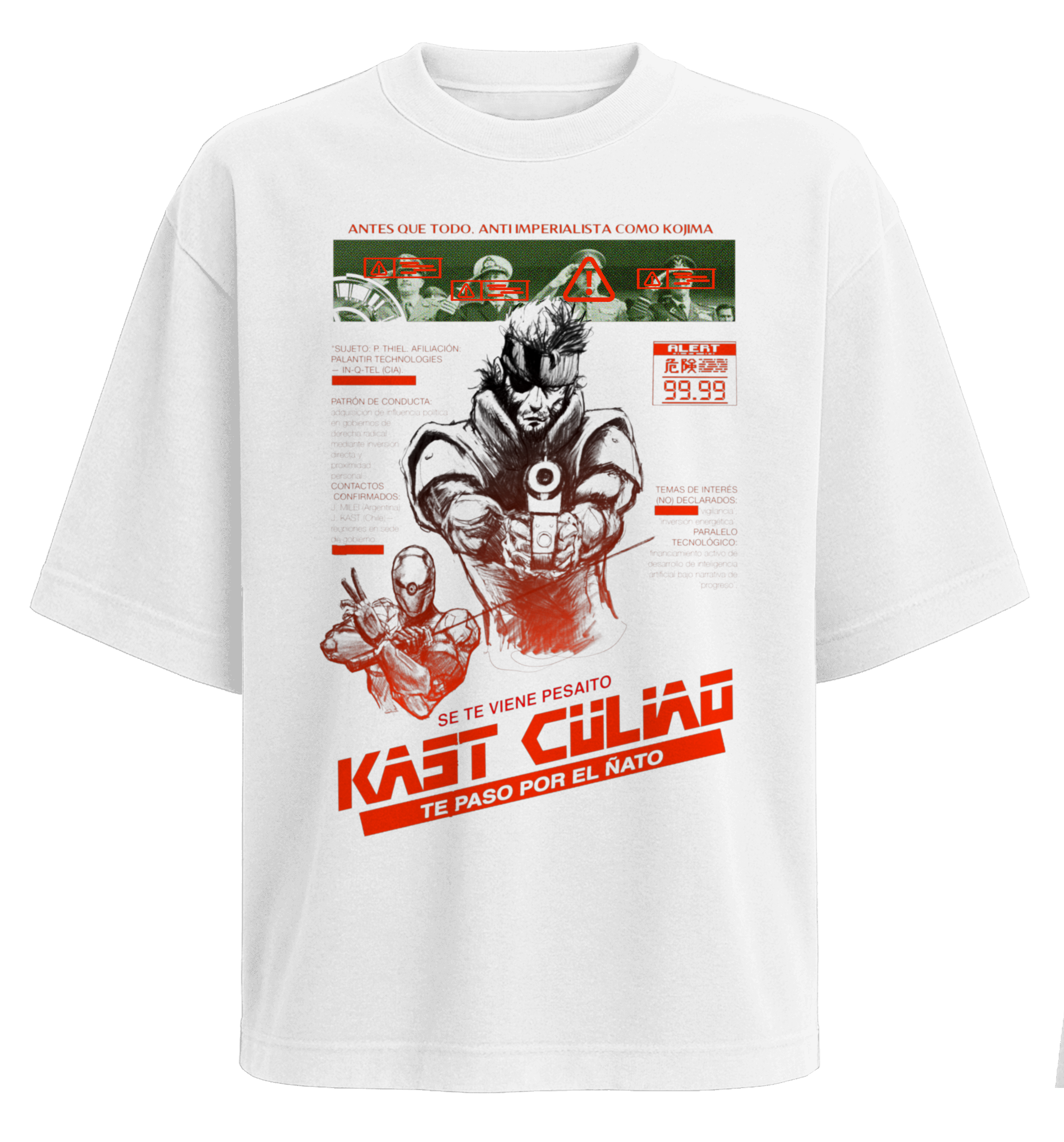 Polera Solid Snake X Kast (Metal Gear)