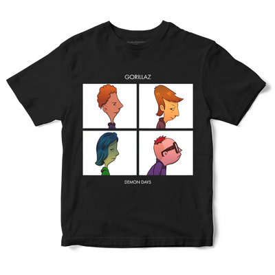 Polera Demon Days - Gorillaz (Diego y Glot)