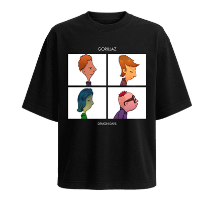 Polera Demon Days - Gorillaz (Diego y Glot)
