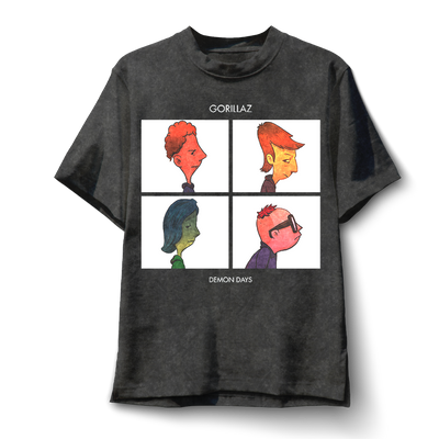 Polera Demon Days - Gorillaz (Diego y Glot)
