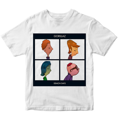 Polera Demon Days - Gorillaz (Diego y Glot)