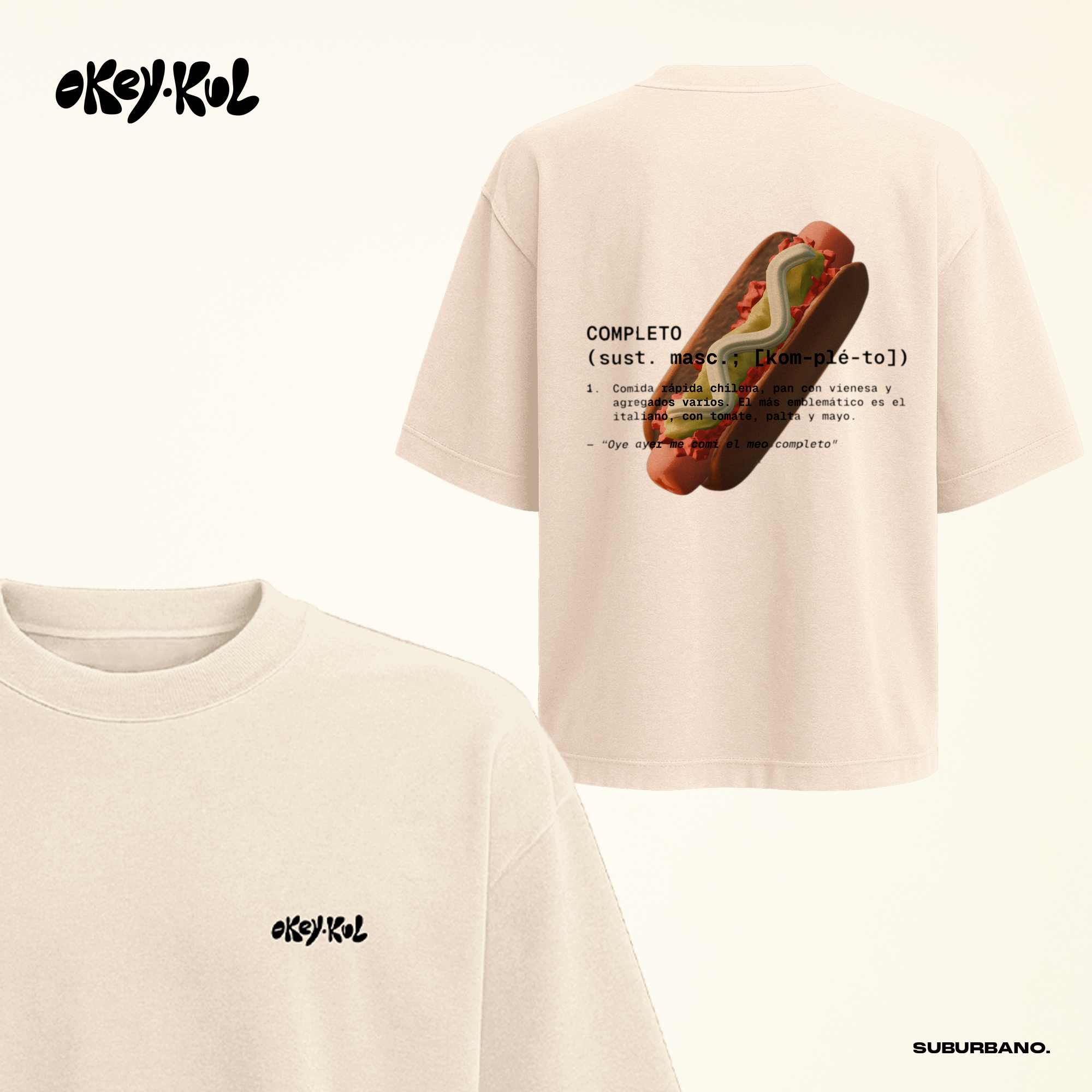 Polera Completo Chileno - Espalda