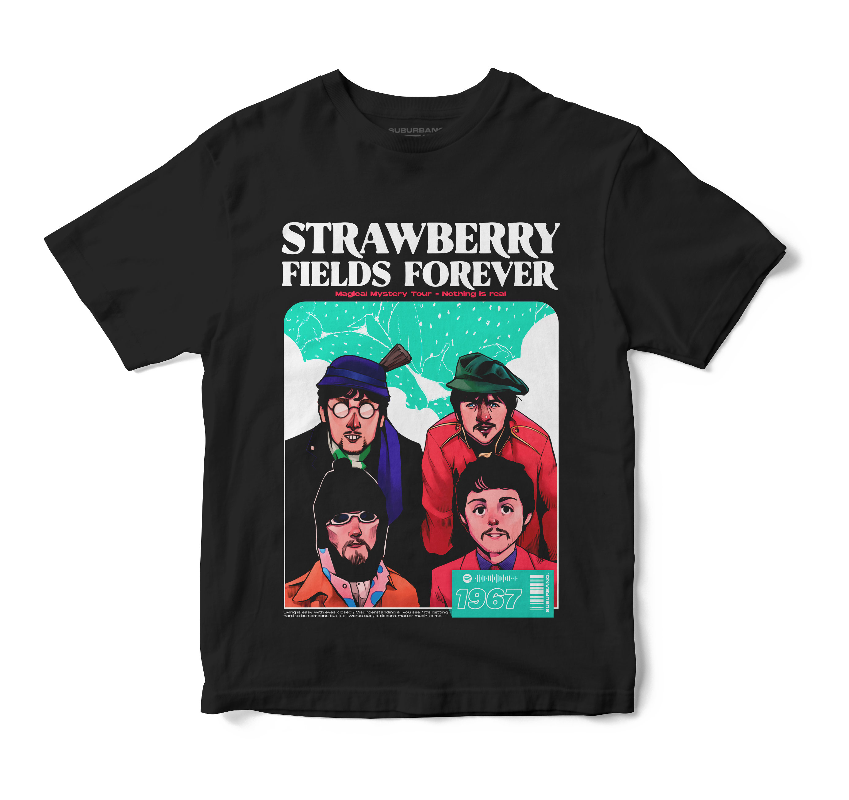 Polera Strawberry Fields Forever - The Beatles