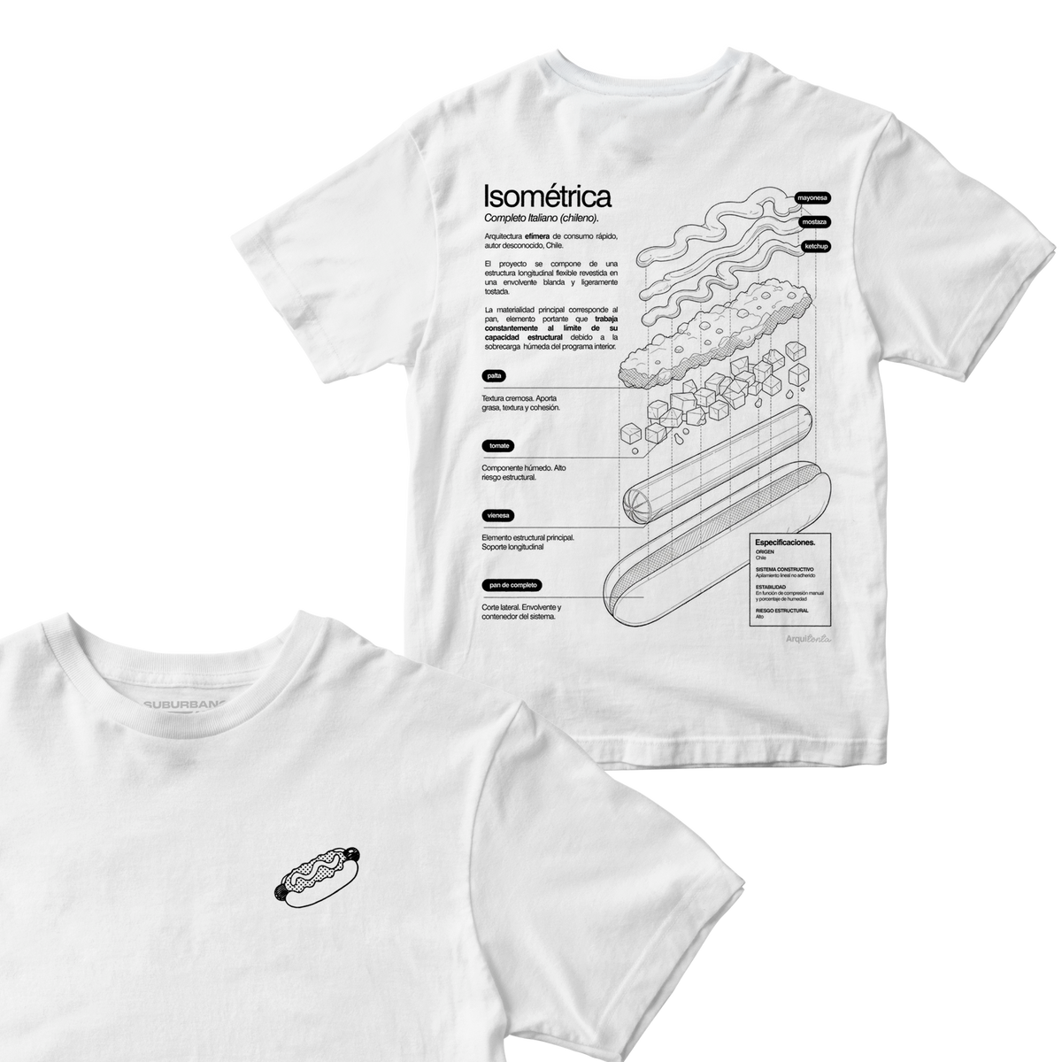 Polera Completo (Isométrica) - Espalda