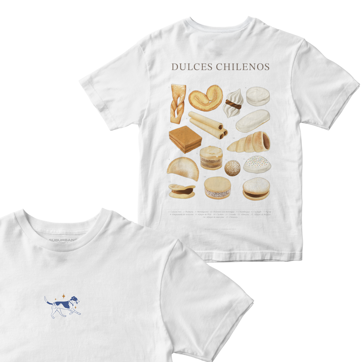 Polera Dulces Chilenos - Espalda