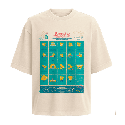 Polera Pompas de Jabón (Bob Esponja) - Crema