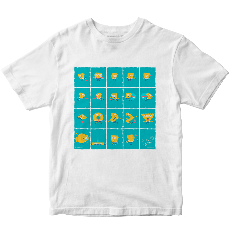 Polera Pompas de Jabón (Bob Esponja) - Blanca