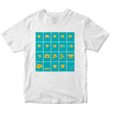 Polera Pompas de Jabón (Bob Esponja) - Blanca
