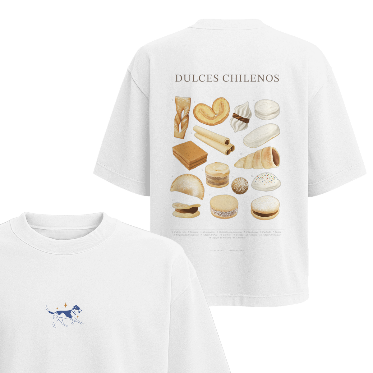 Polera Dulces Chilenos - Espalda