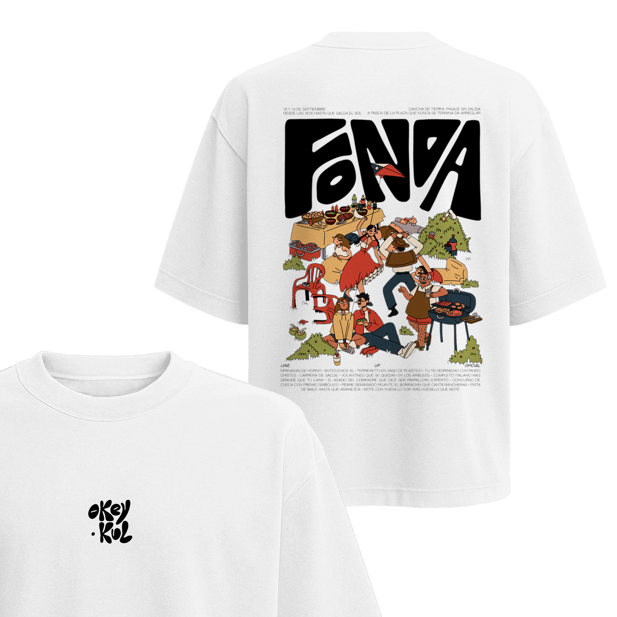 Polera Fonda - Espalda (Color)
