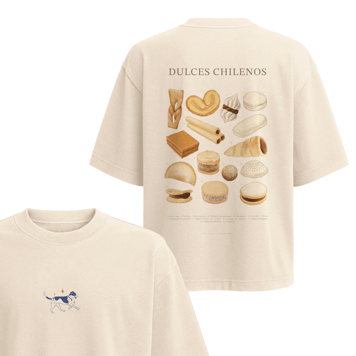 Polera Dulces Chilenos - Espalda