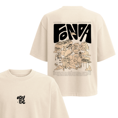 Polera Fonda - Espalda (Crema)
