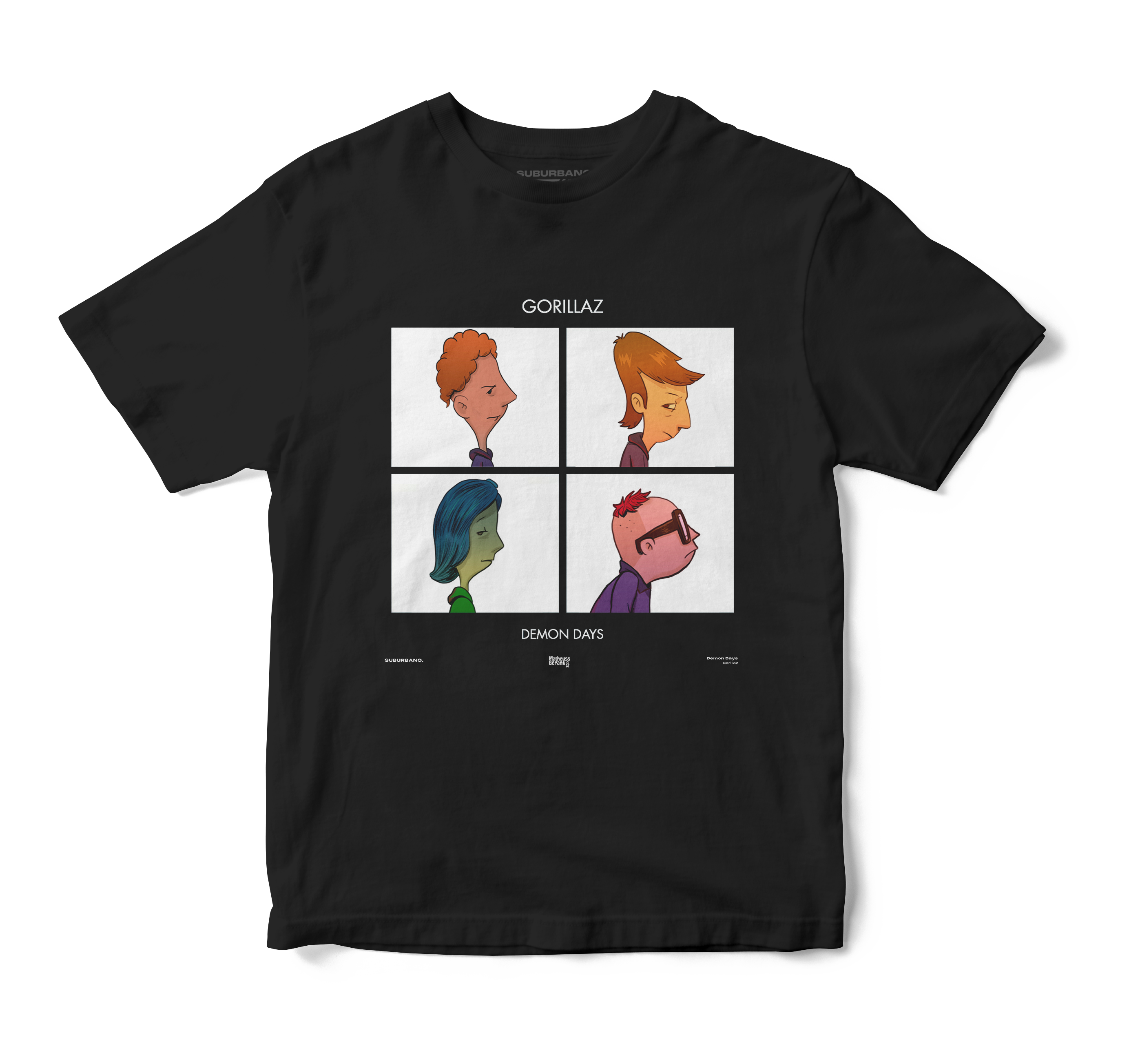 Polera Demon Days - Gorillaz