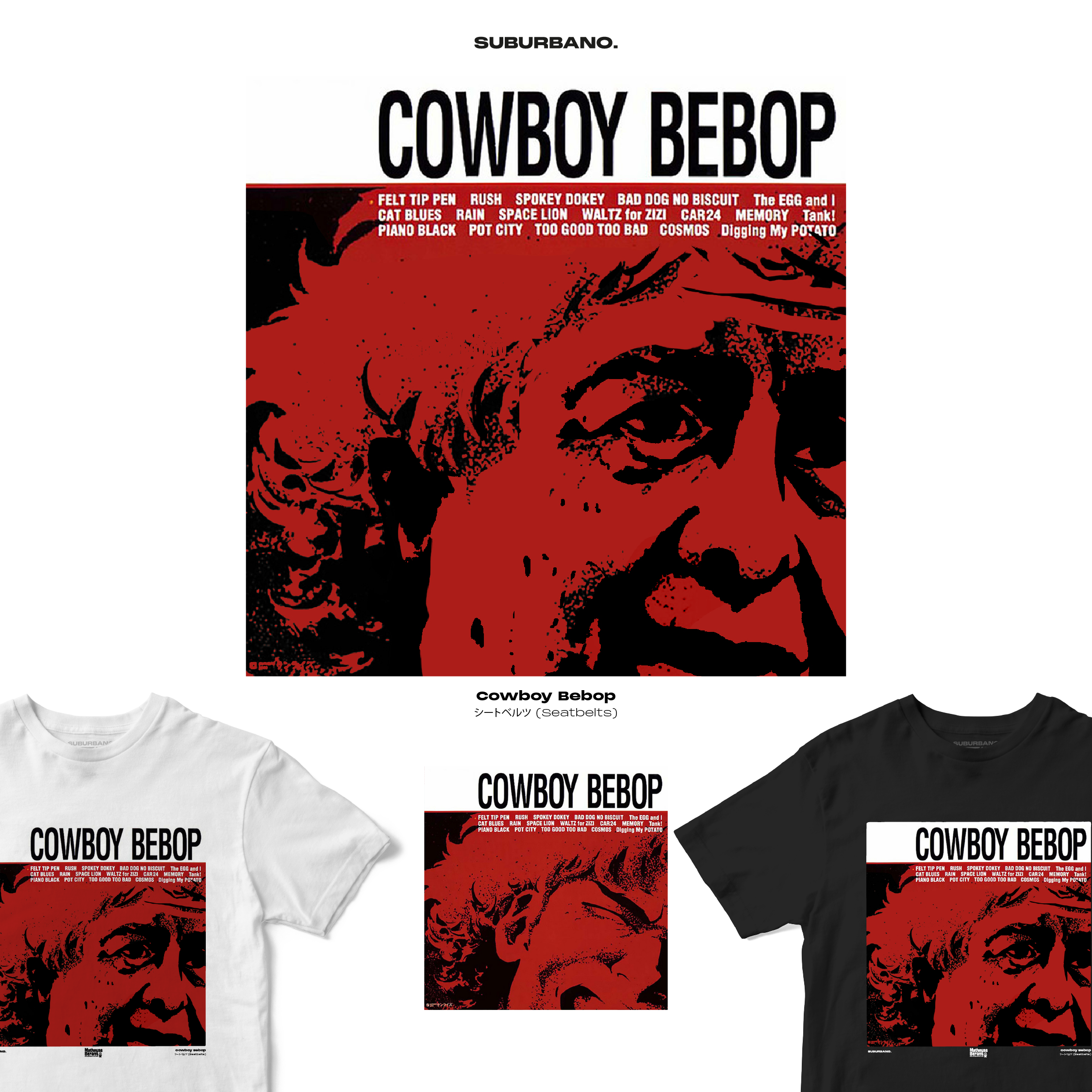 Polera Cowboy Bebop - The Seatbelts