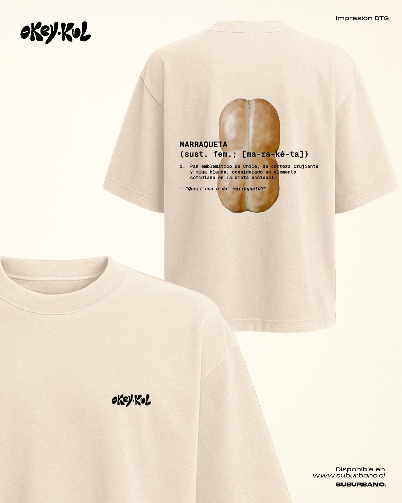 Polera Marraqueta Chilena - Espalda